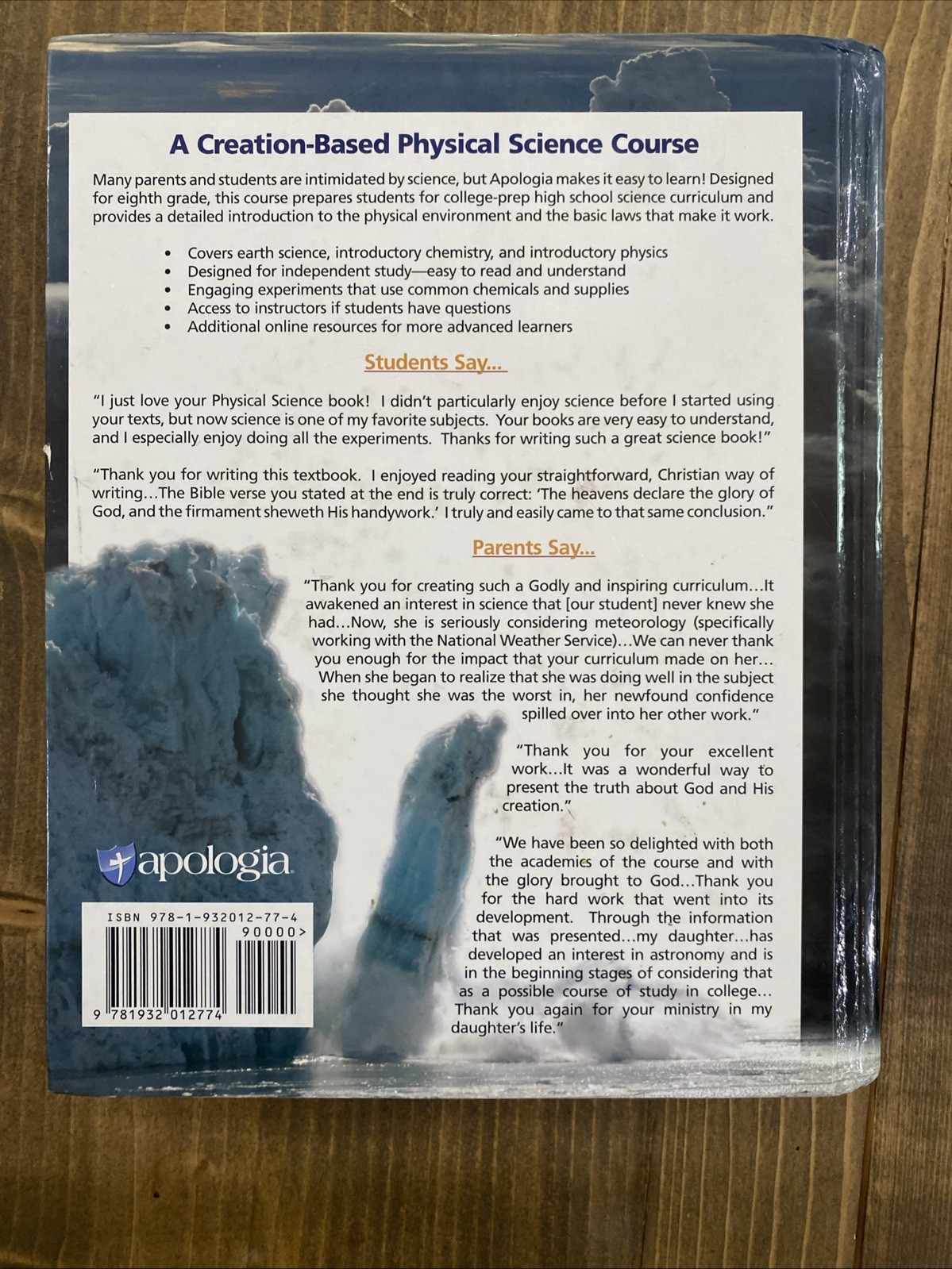 Apologia Exploring Creation with Physical Science by Jay Wile 2nd Edition