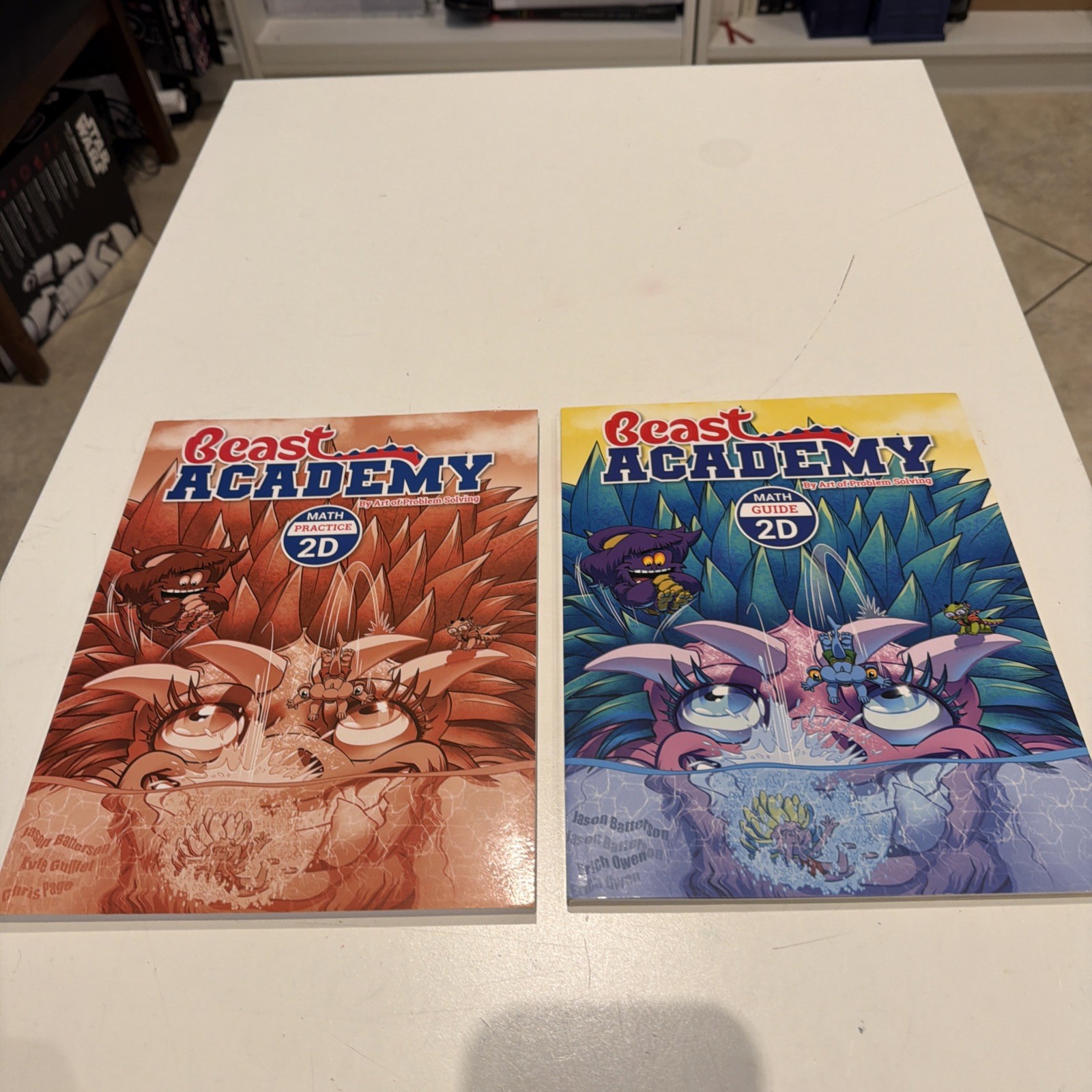Beast Academy 2D Math Guide and Math Practice Books Batterson BA Fun Homeschool