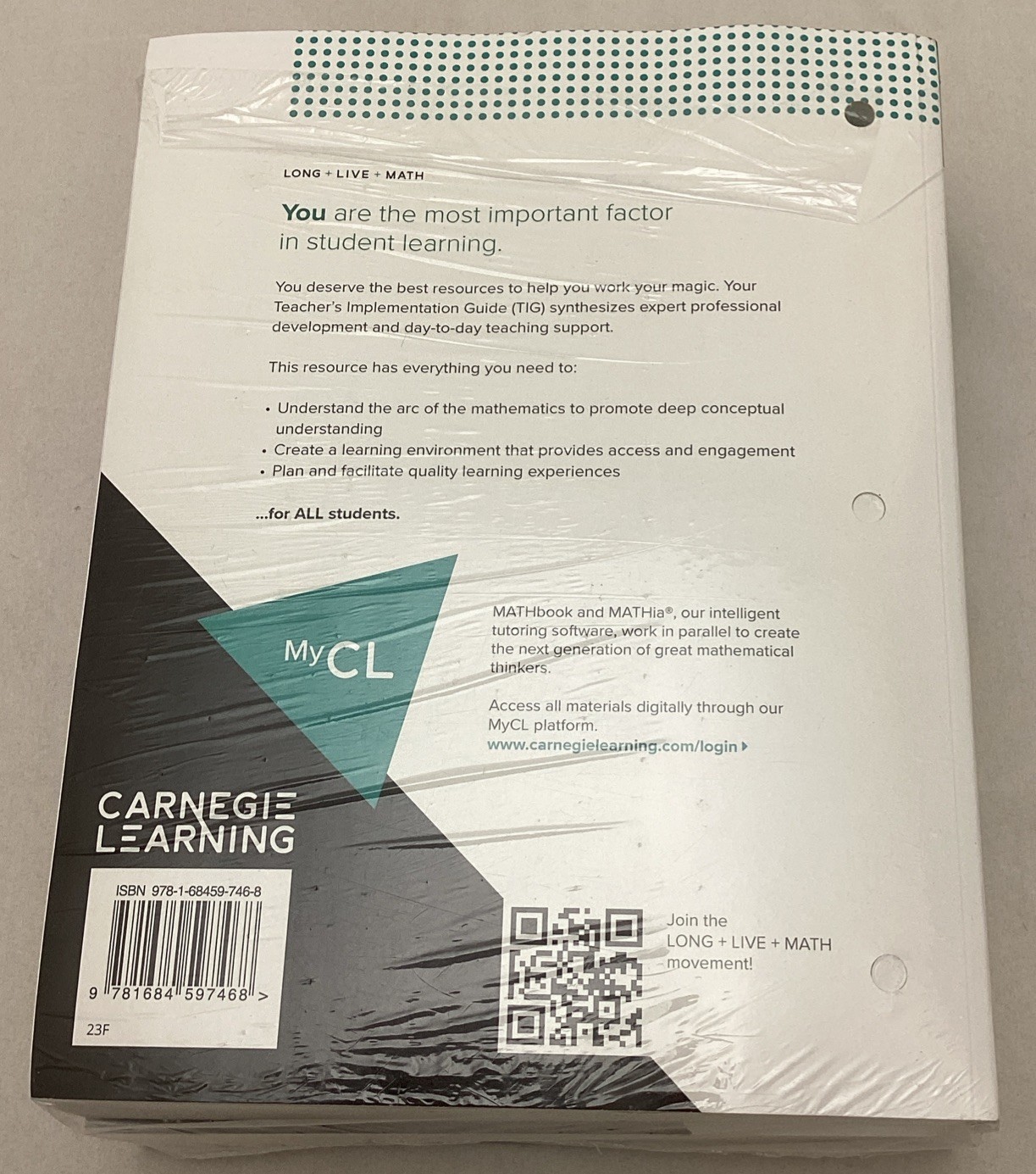 Carnegie Learning Algebra 1 Vol 1 & 2 Teacher’s Guide Edition High School Math