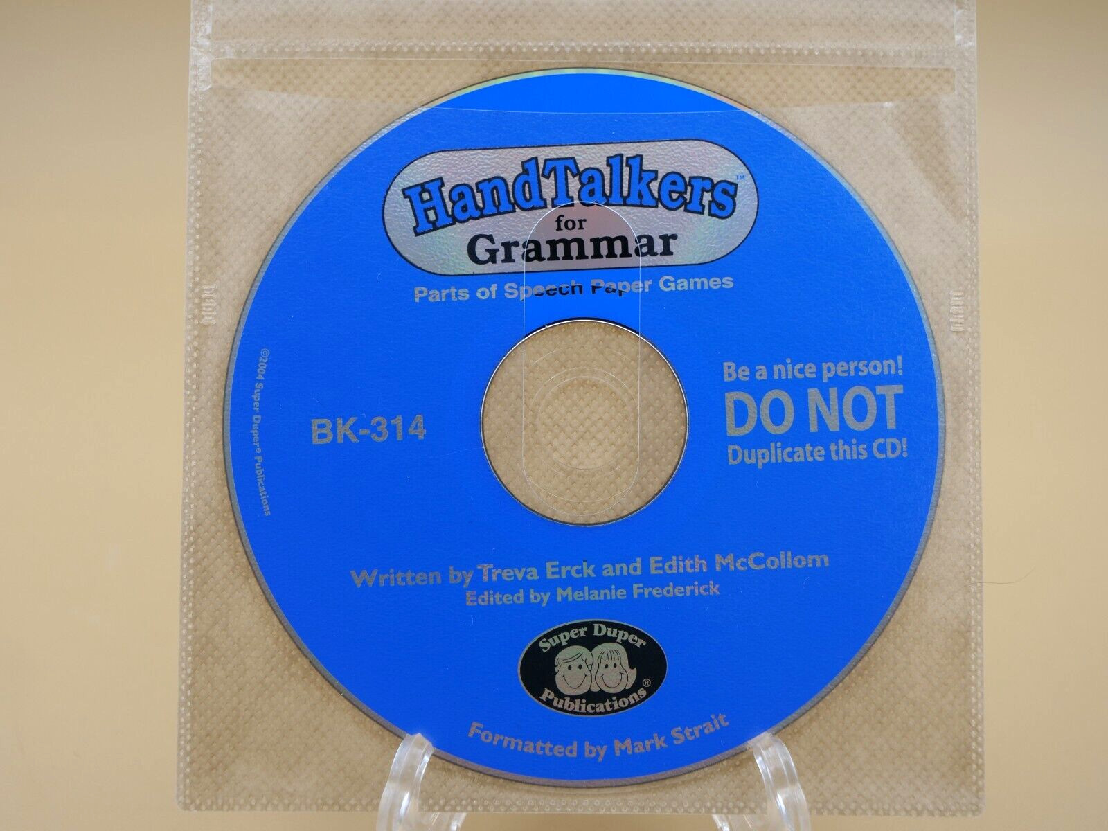 HAND TALKERS FOR GRAMMAR BK-314 by SUPER DUPER CD