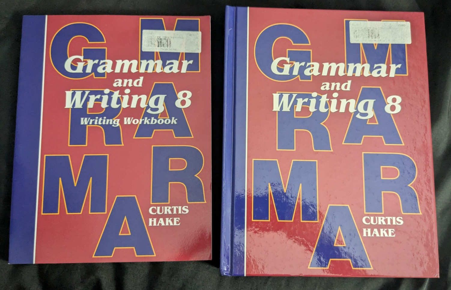 Grammar and Writing 8 Textbook + Writing Workbook Curtis Hake Saxon NEW Original