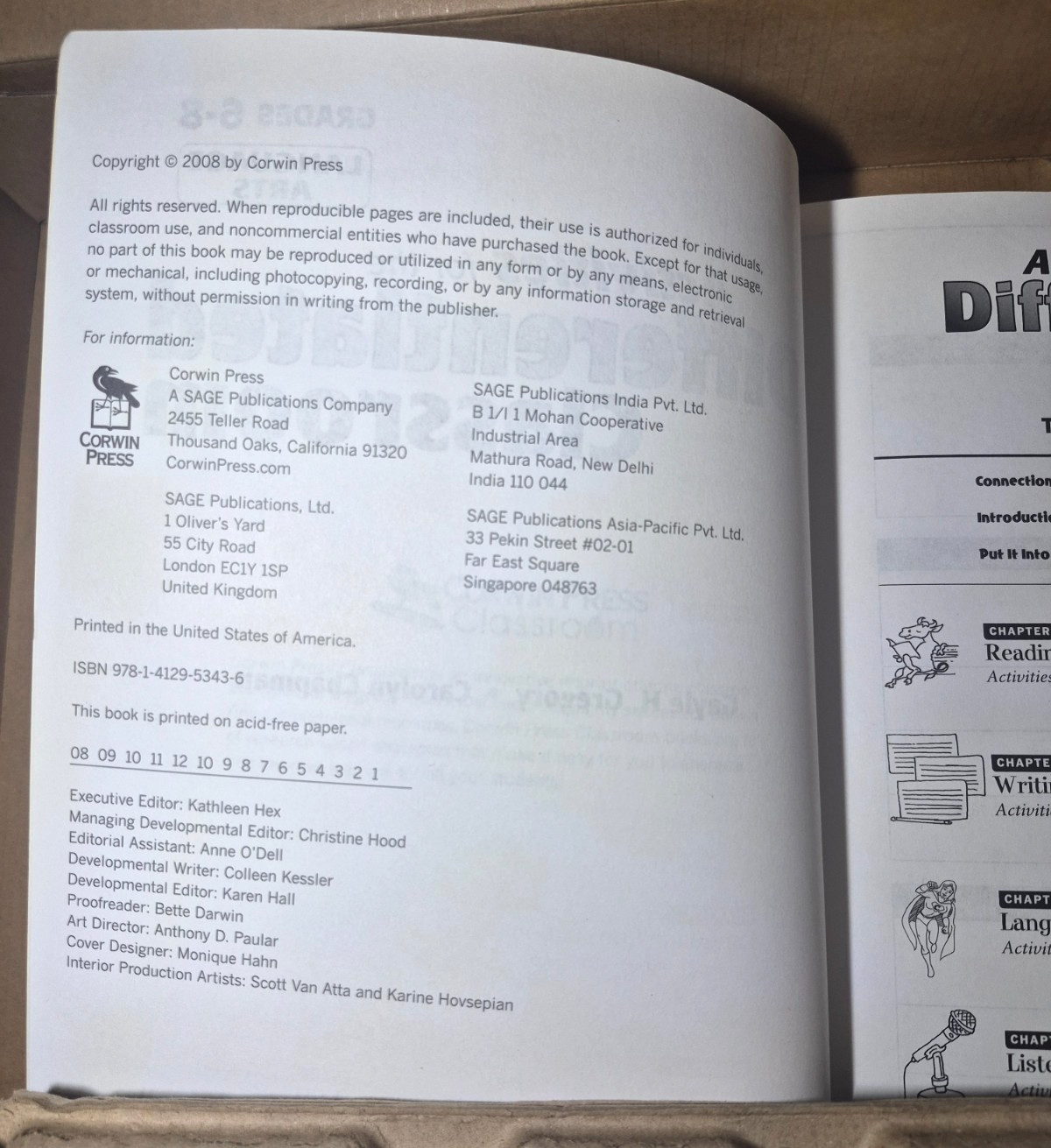 Activities for the Differentiated Classroom: Language Arts, Grades 6–8