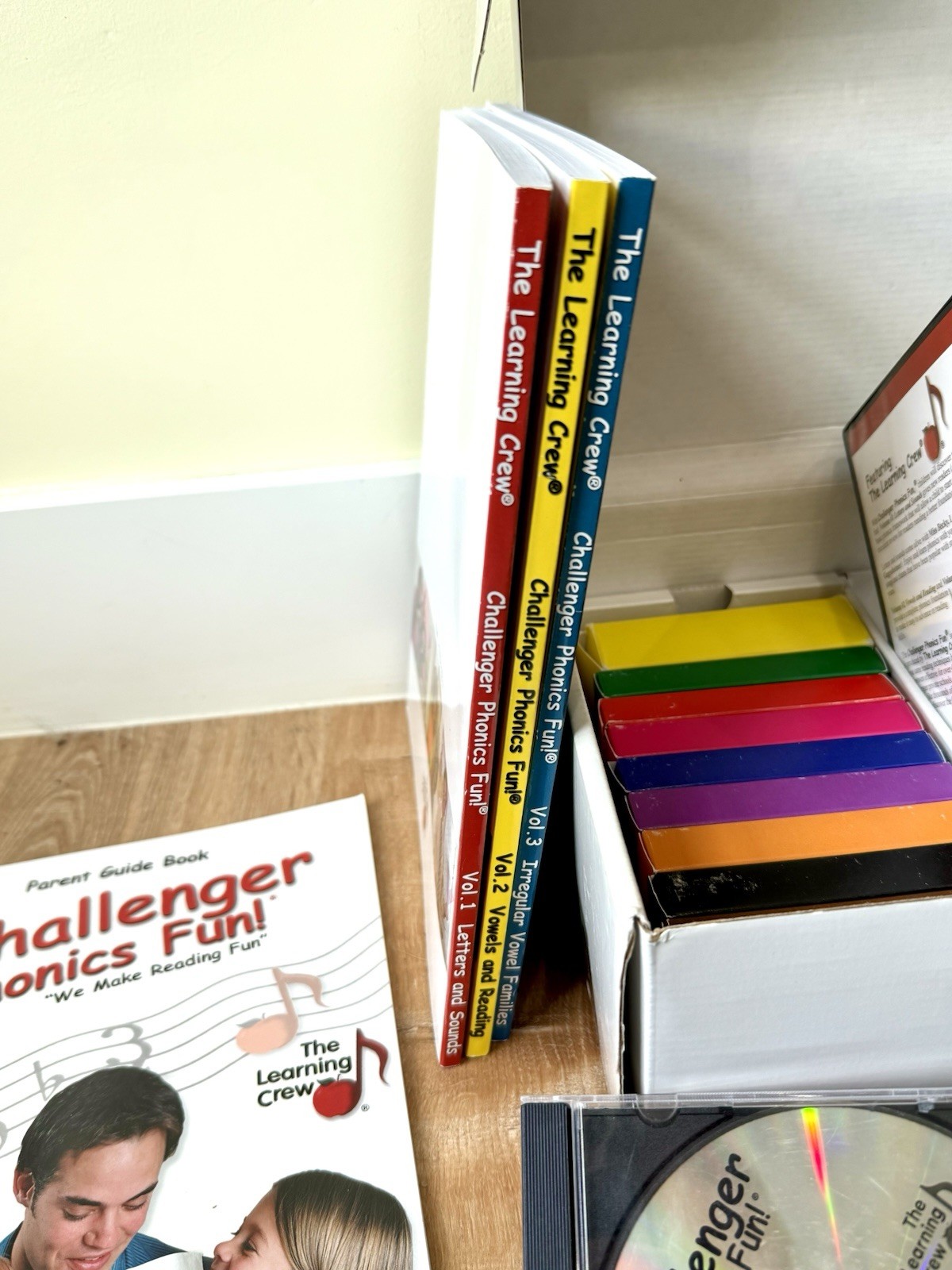 Learning Crew Challenger Phonics Fun Complete Set Vol 1-3 Workbooks & DVDs 2007
