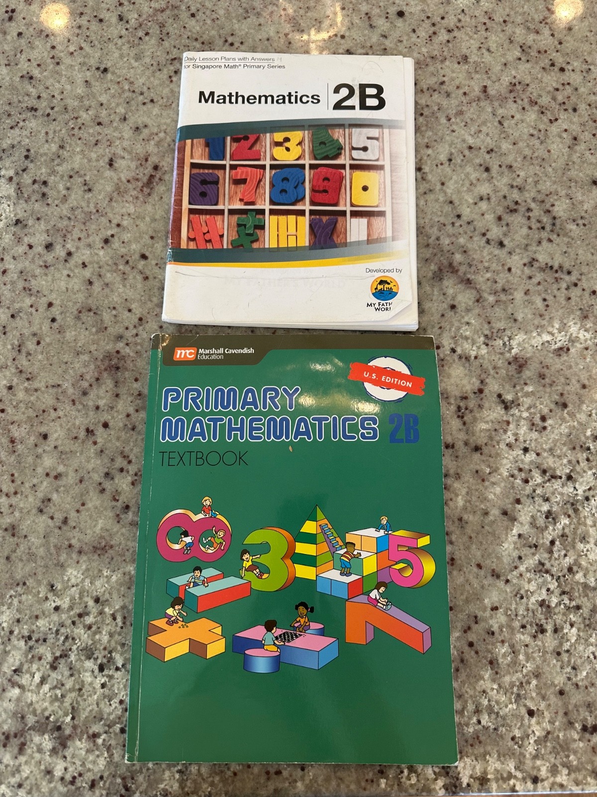 Singapore Math Primary Mathmatics 2b textbook with daily lesson plan
