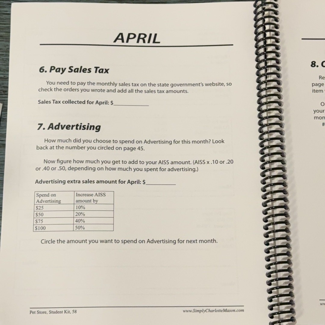 Your Business Math Series Pet Store Student Kit by Sonya Shafer