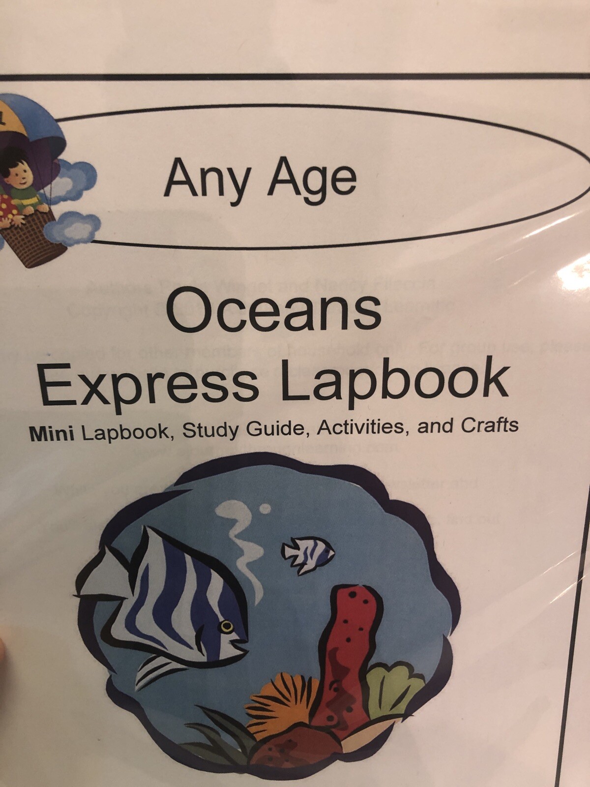 2013 Journey Through Learning- Oceans Express Lapbook (any age)