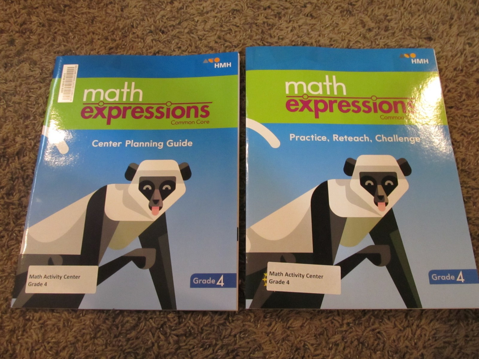 HMH Math Expressions 4th Grade 4 Practice Reteach Challenge & Planning Guide Set