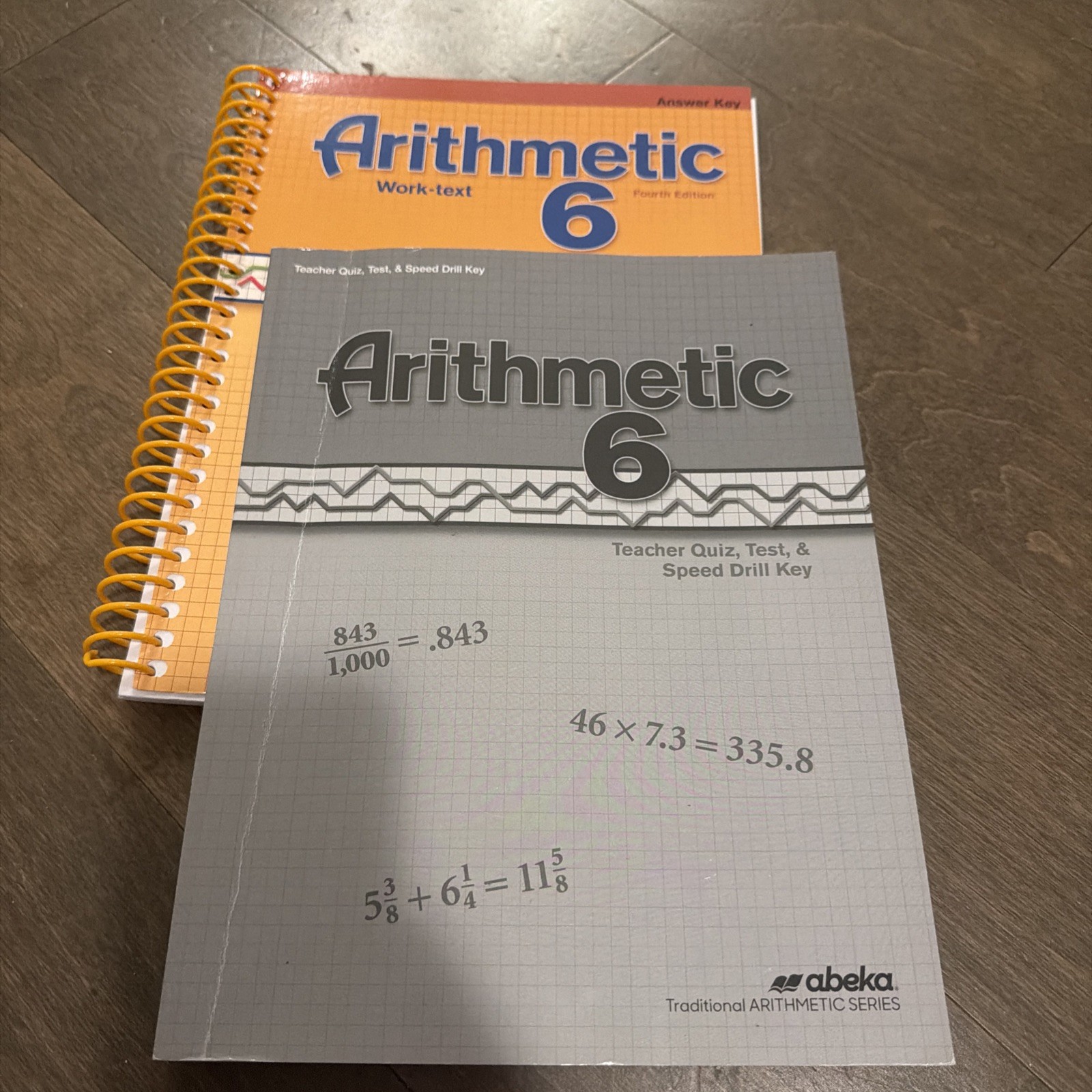 Abeka Arithmetic 6 Answer Key Work Text & Teacher Quiz, Test & Speed Drill Key