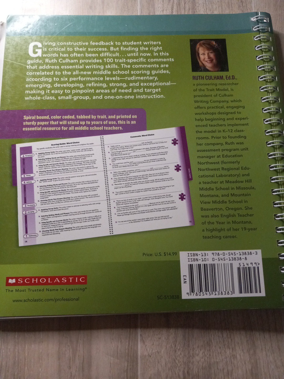 100 Trait-Specific Comments: Middle School: A Quick Guide for Giving Constructi