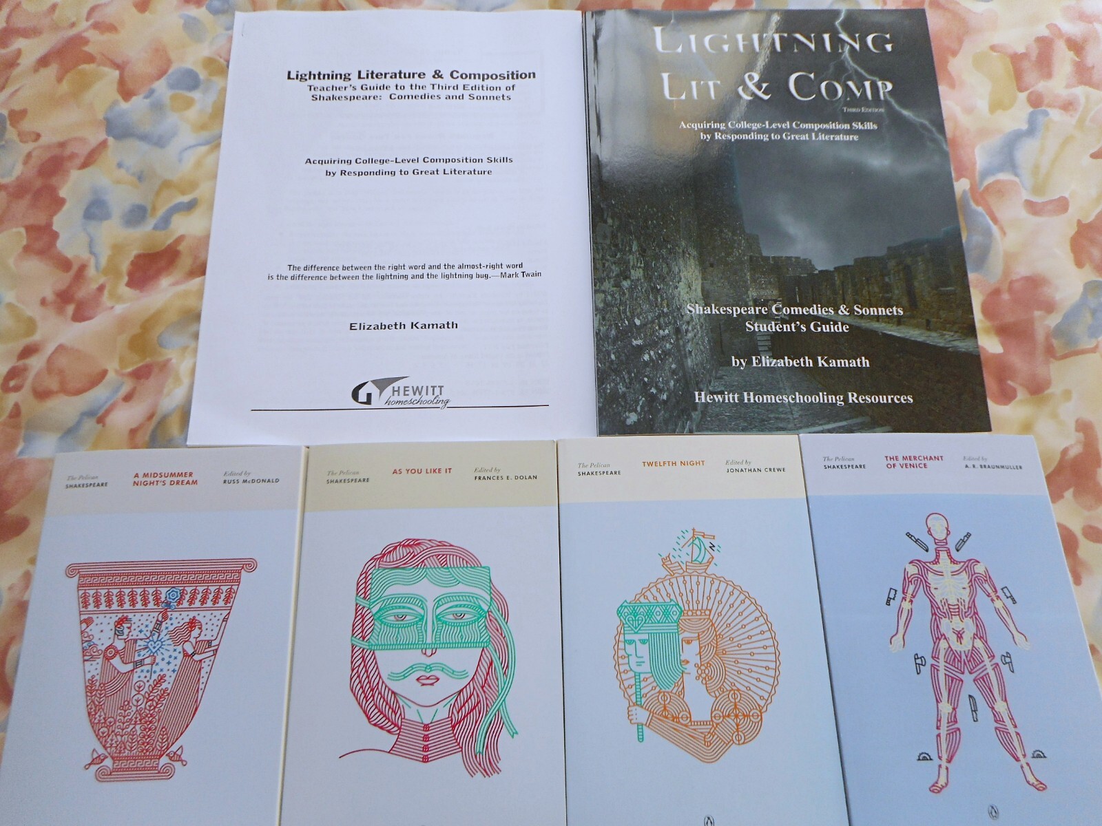 HEWITT Lightning Lit & Comp Shakespeare Comedies and Sonnets Complete Package