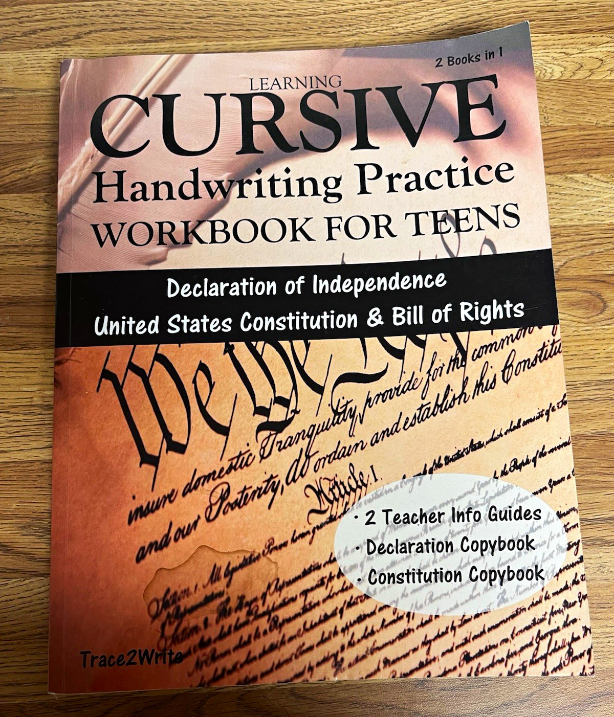 Learning Cursive Handwriting Practice Workbook for Teens 2 Books in 1: US Docs