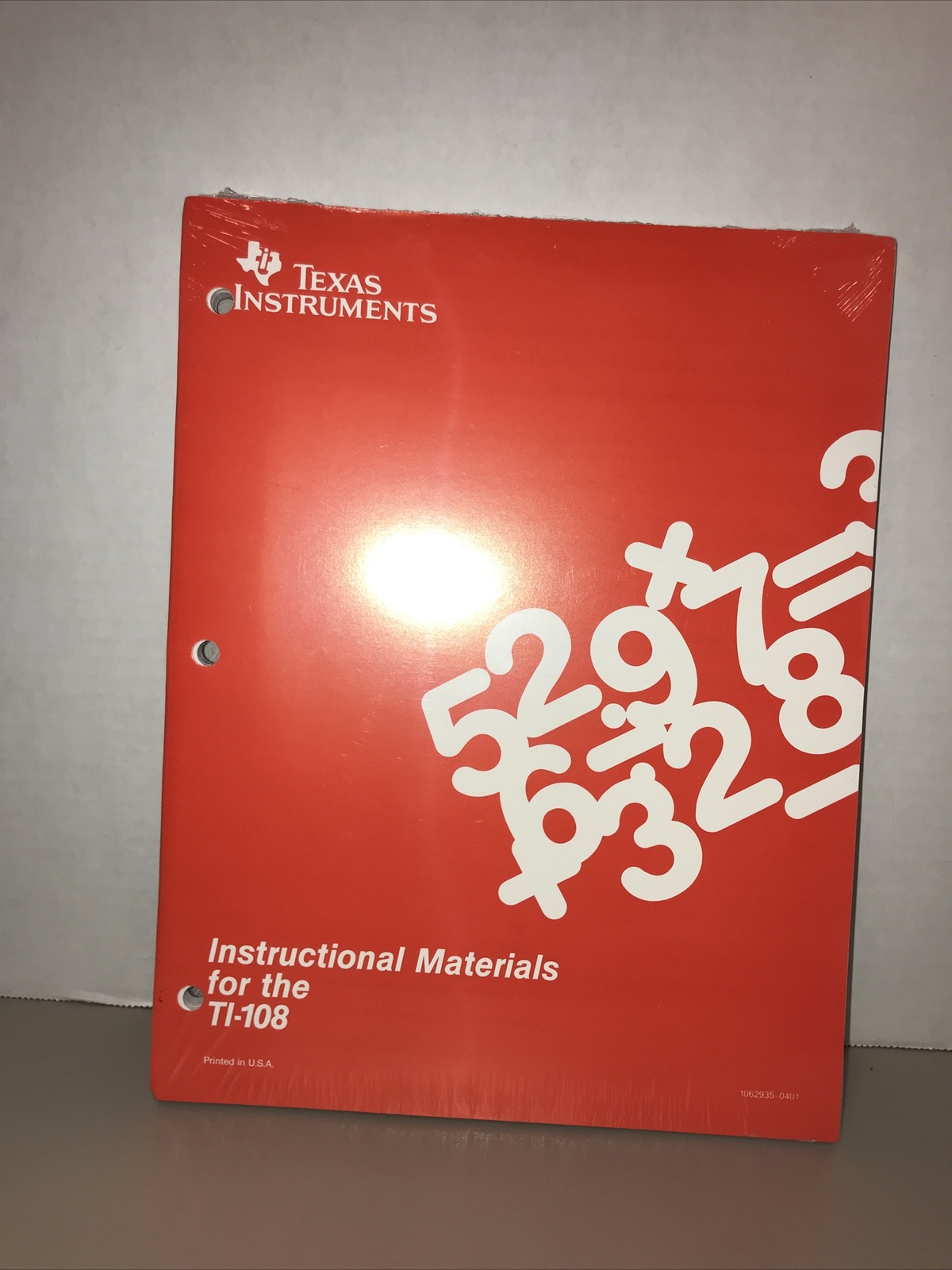 Texas Instruments TI-108 Instructional Materials Hole-punched for Binder