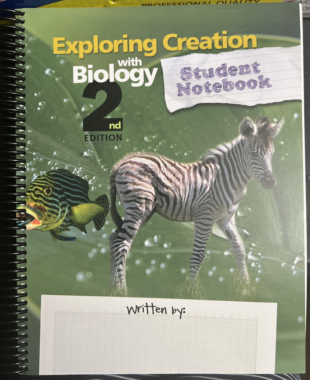 Apologia BIOLOGY, (2nd Ed) Student Notebook, Brand New