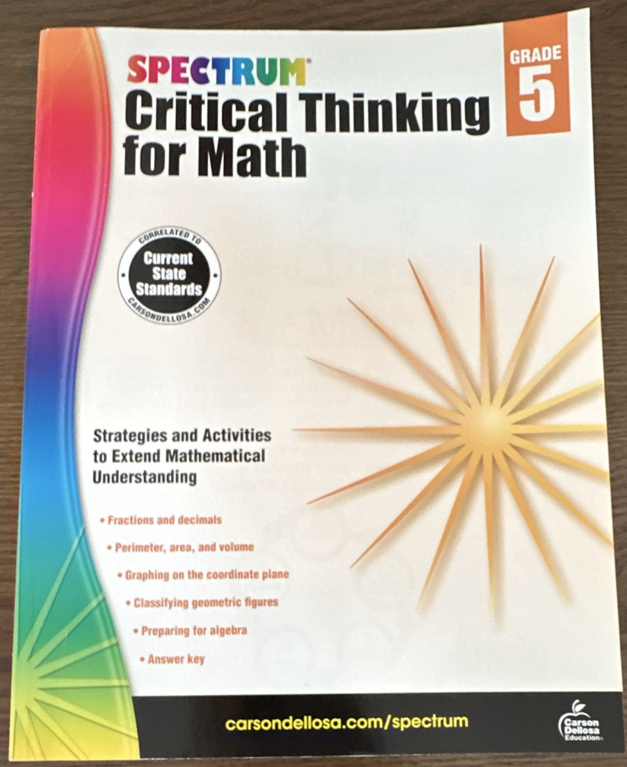 Spectrum Critical Thinking for Math Workbook Grade 5 – Carson-Dellosa