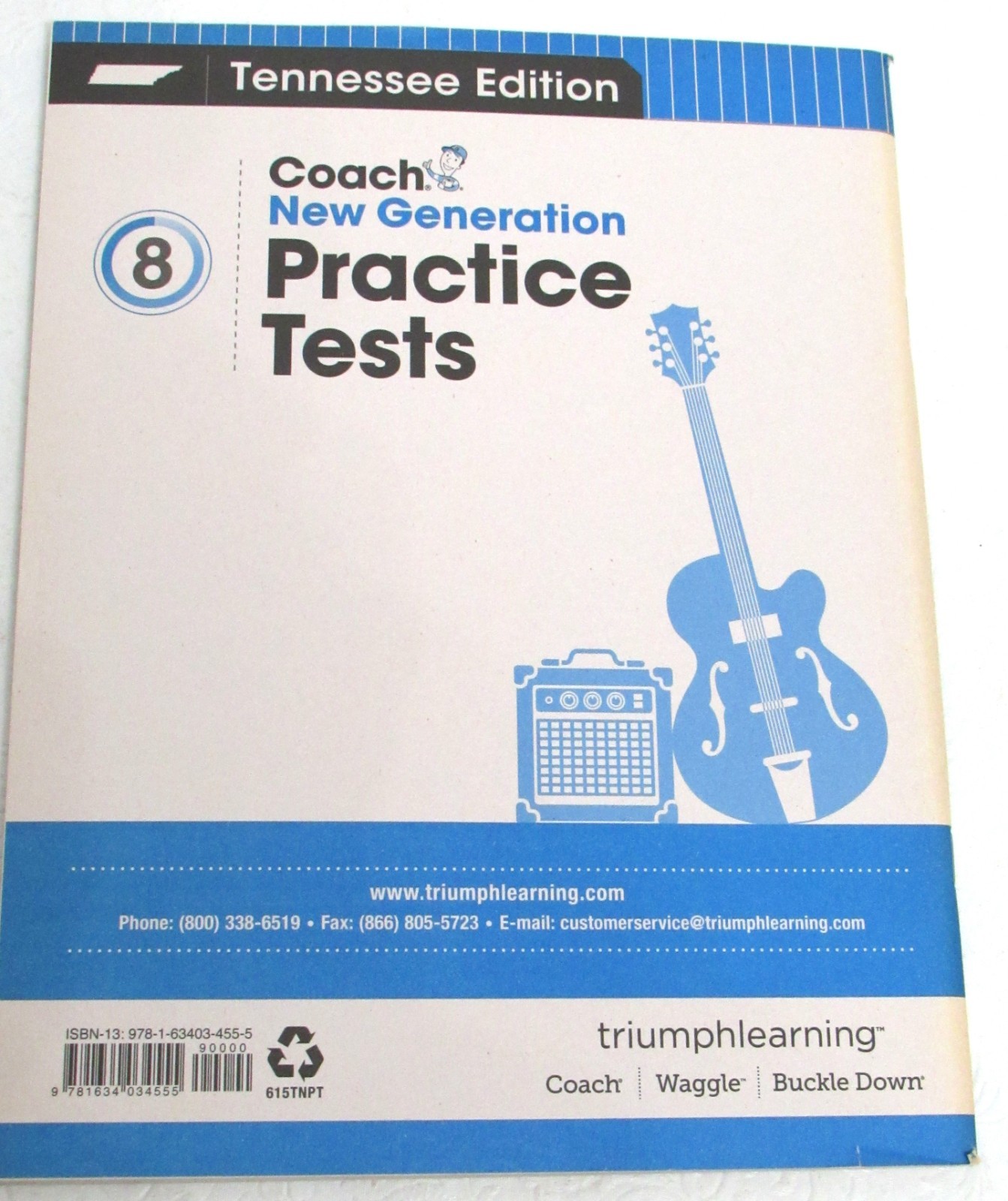 Triumph Learning Coach Practice Tests English Language Arts Tennessee Grade 8