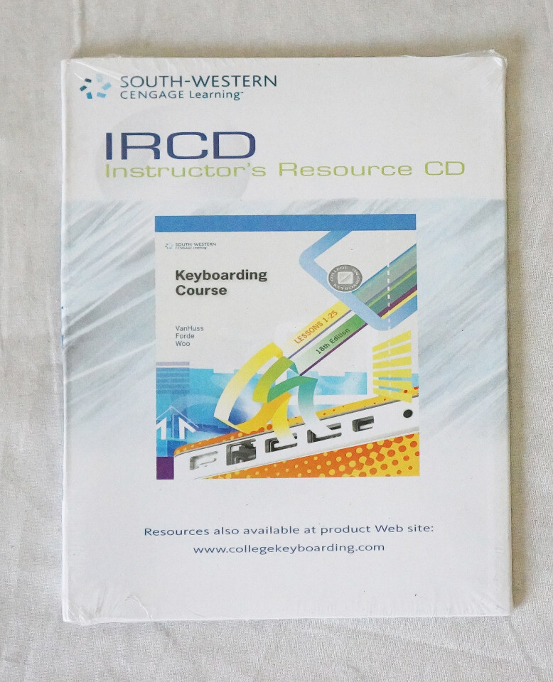 SOUTH-WESTERN CENGAGE LEARNING IRCD INSTRUCTOR’S RESOURCE CD: KEYBOARDING COURSE