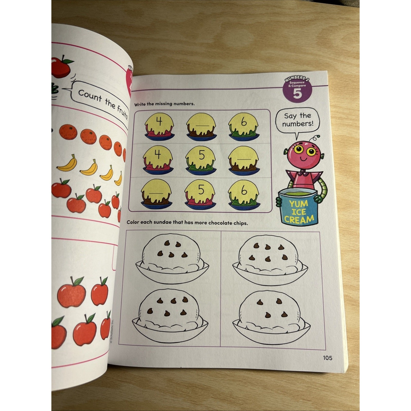 Early Learning: Ready to Learn Paperback Scholastic Workbook Ages 3-5 Unused