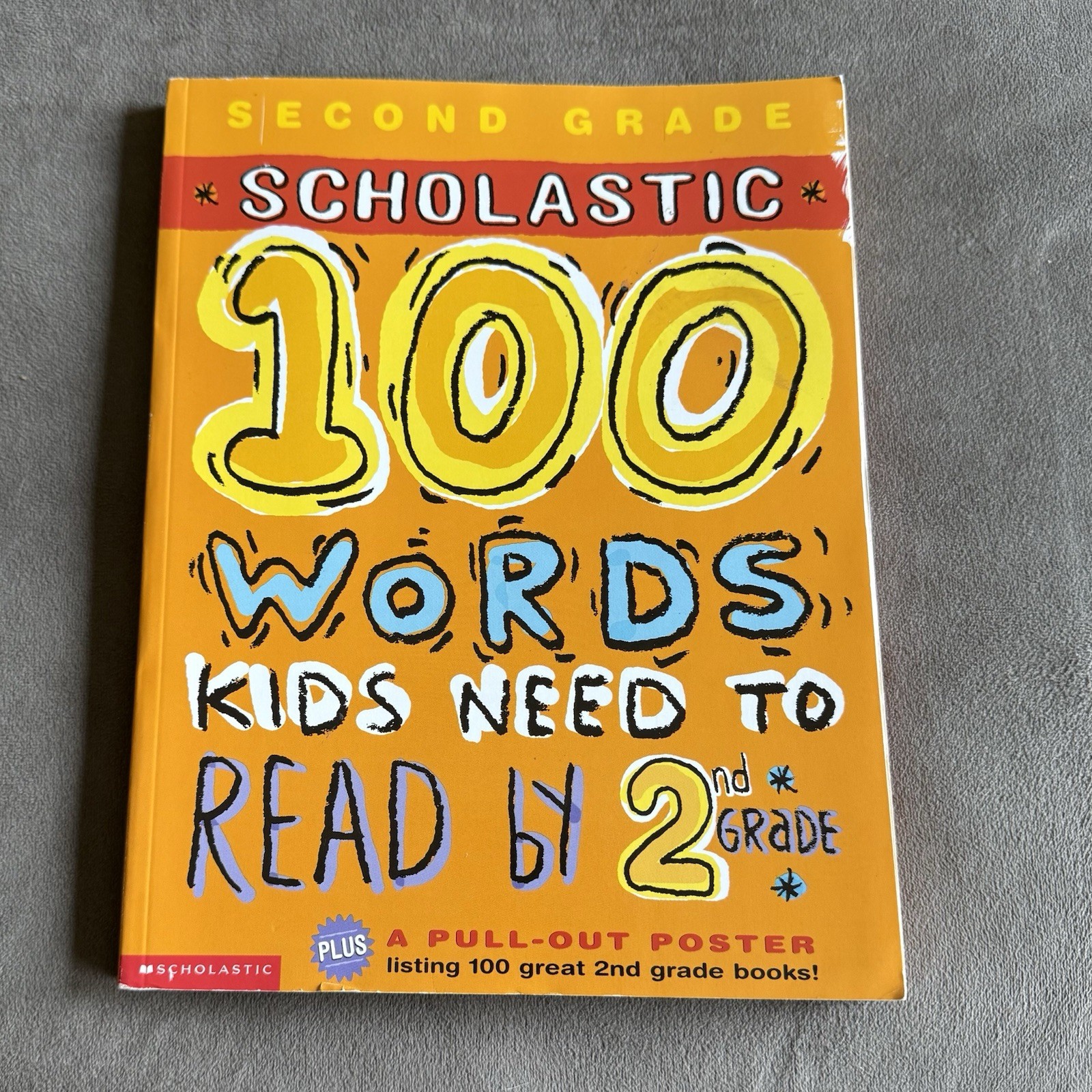 Scholastic 100 Words Math Kids Need to Read By 2nd Grade Paperback Workbook New