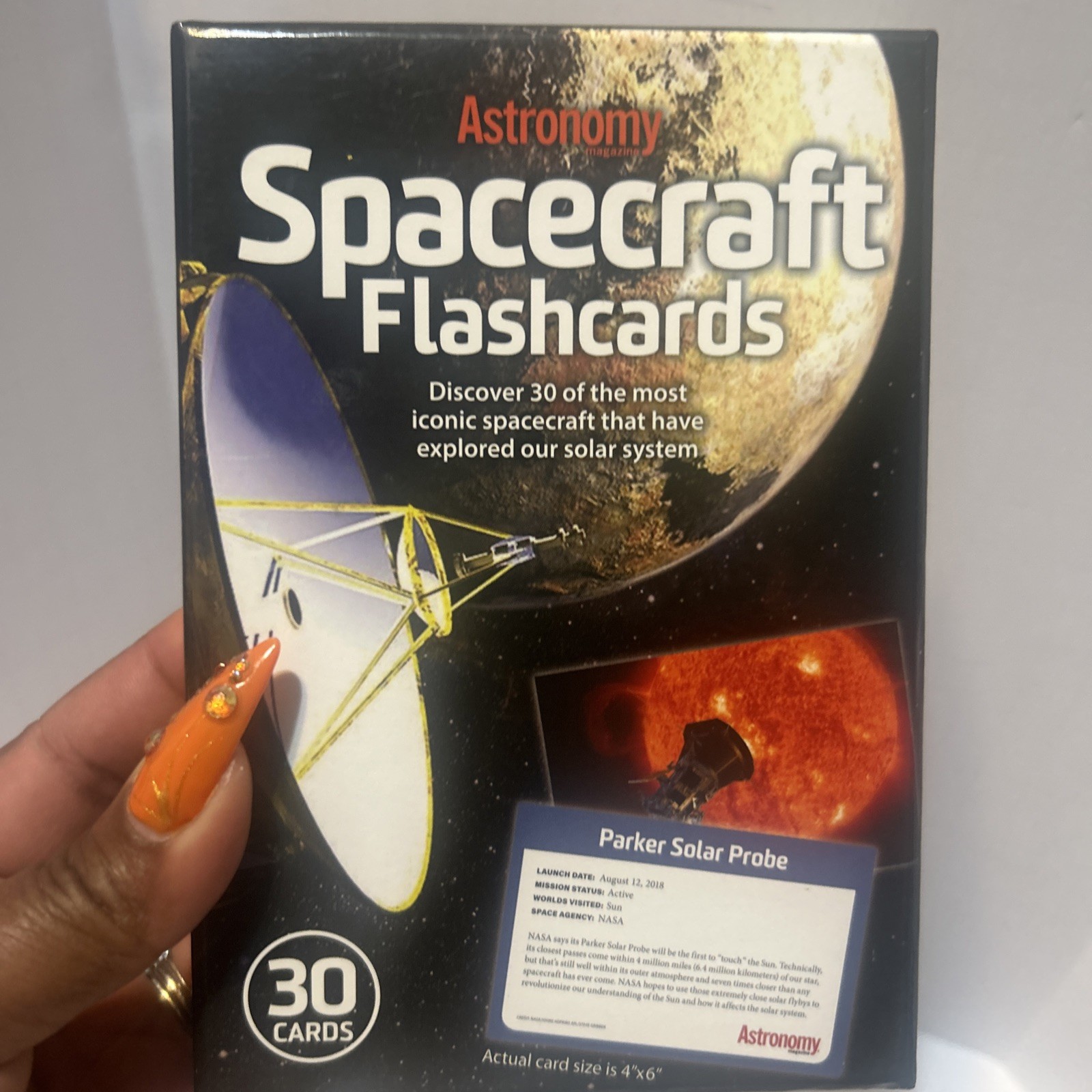 Astronomy Spacecraft Flashcards 30 Flash Cards New Space parker solar probe