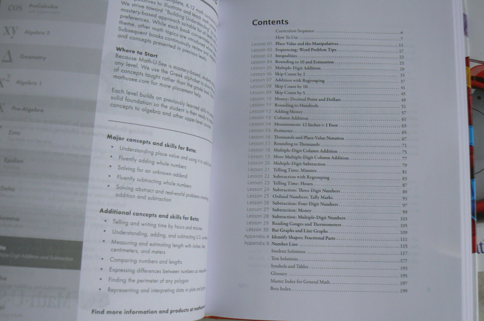 Math-U-See BETA Instruction Manual & Test booklet (partial), Demme gr.2/2nd