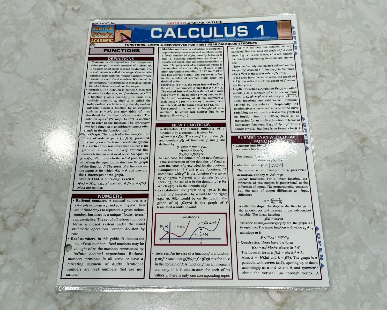 Quick Study Academic College Study Guides: Anatomy, Anatomy 2, Biology, Etc.