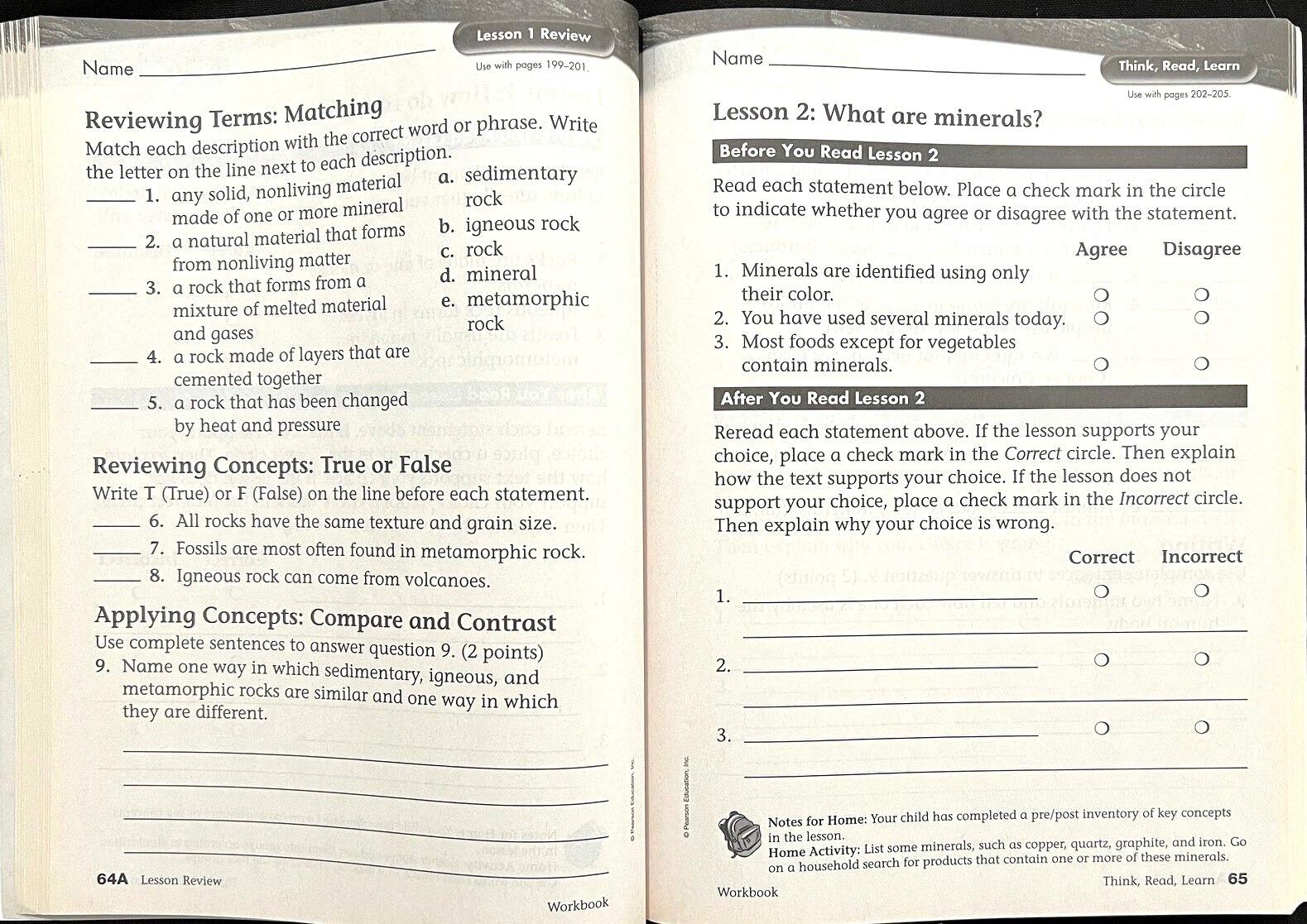 3rd Grade – SCIENCE – WORKBOOK – TEACHER GUIDE (2005, Scott Foresman)