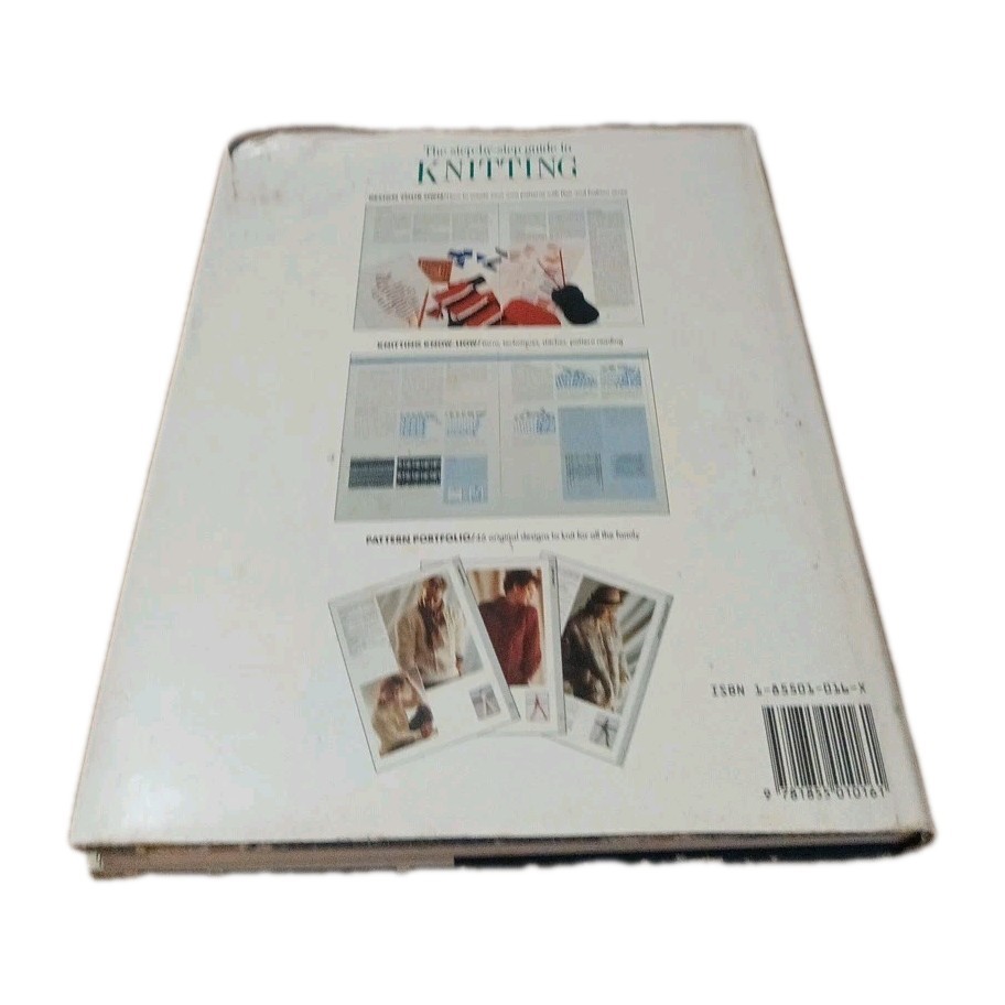 The Step-by-step Guide to Knitting Techniques Stitches Patterns Hardcover Book
