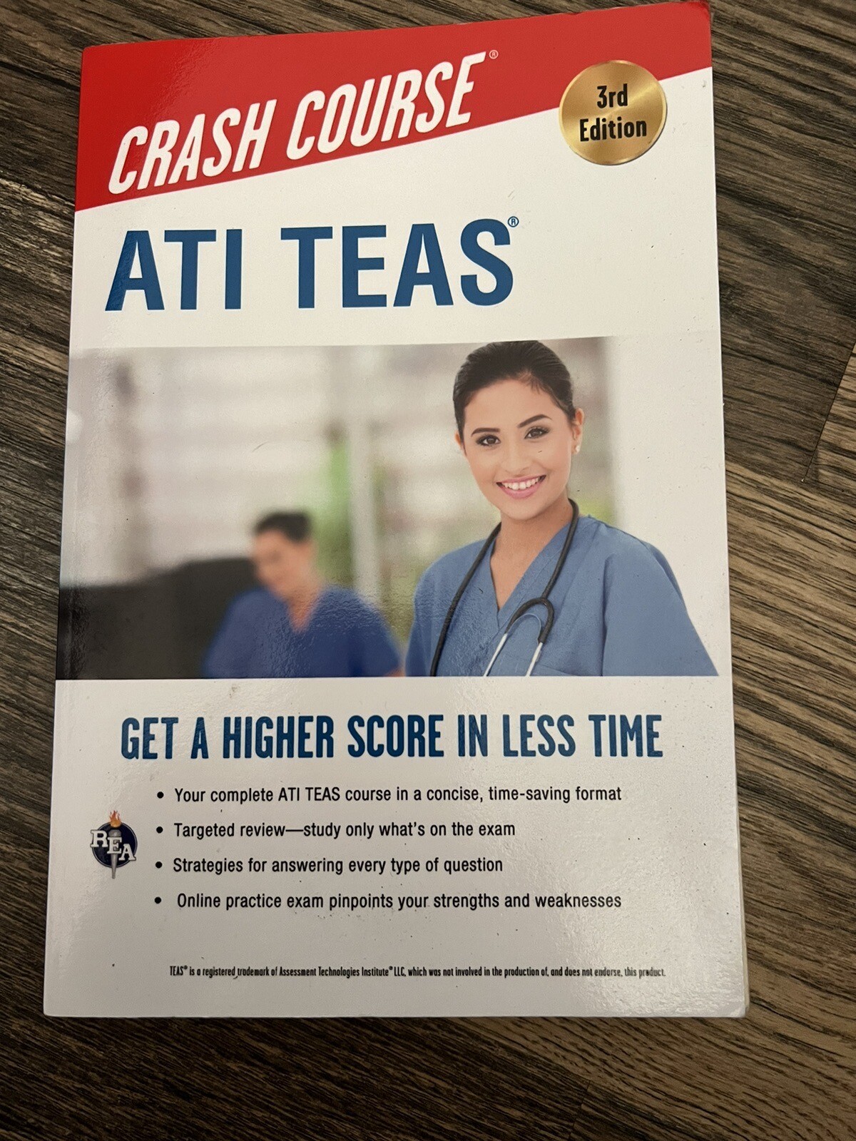 ATI TEAS BOOK CRASH COURSE LIKE NEW