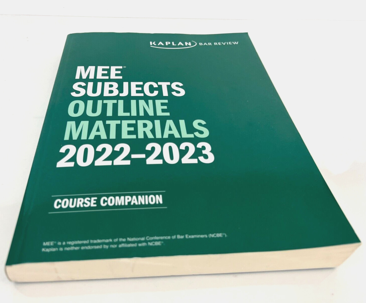 MEE Subjects Outline Materials 2022-2023 Kaplain Bar Review