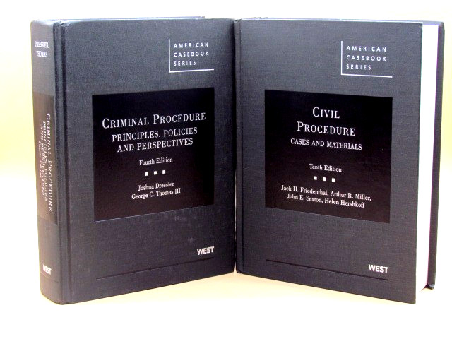2 American Casebook Series/West Criminal Procedure 4th ed & Civil Procedure 10th