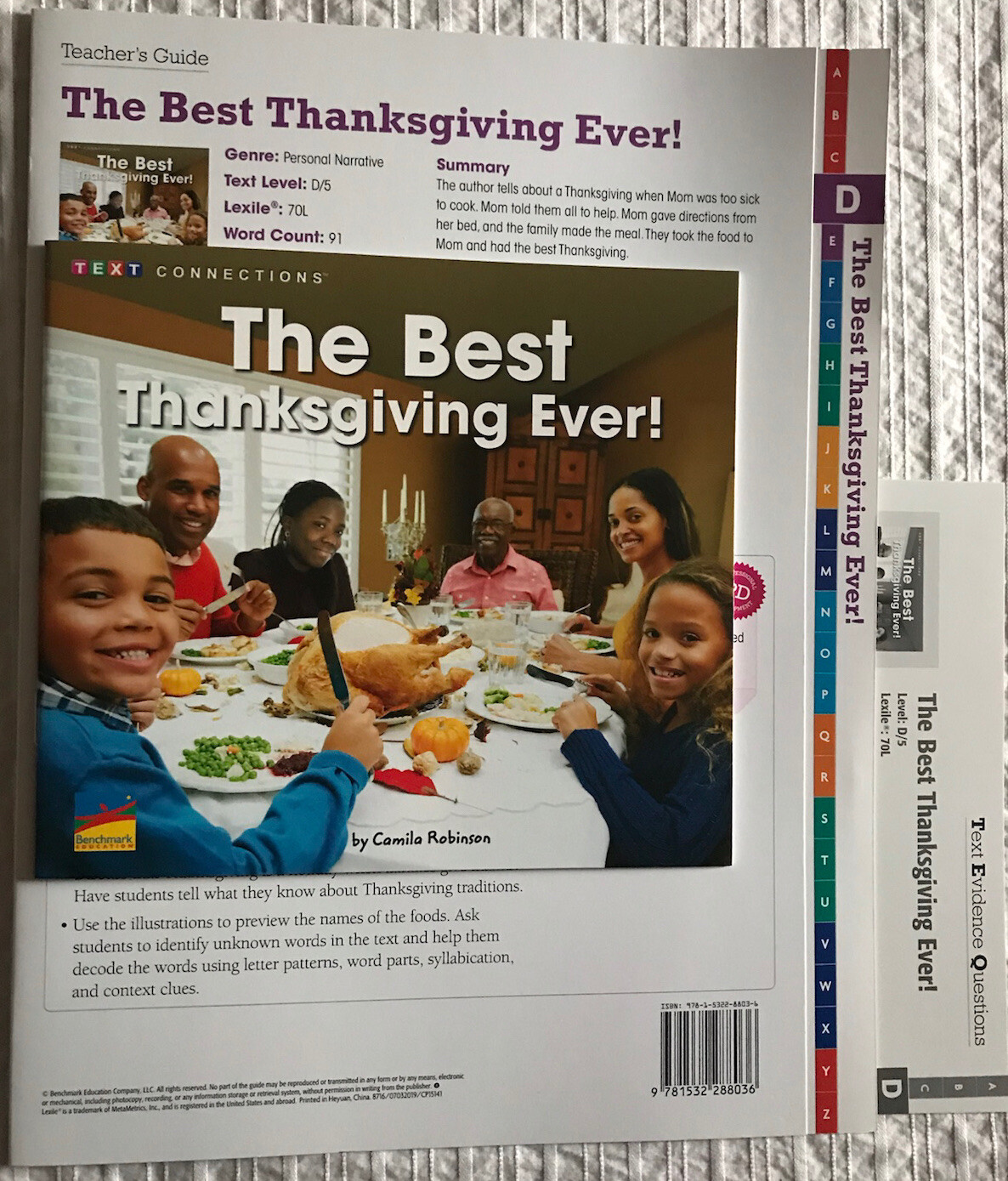 Benchmark Educat Grade K Unit 7:The Best Thanksgiving Day Ever – Camila Robinson