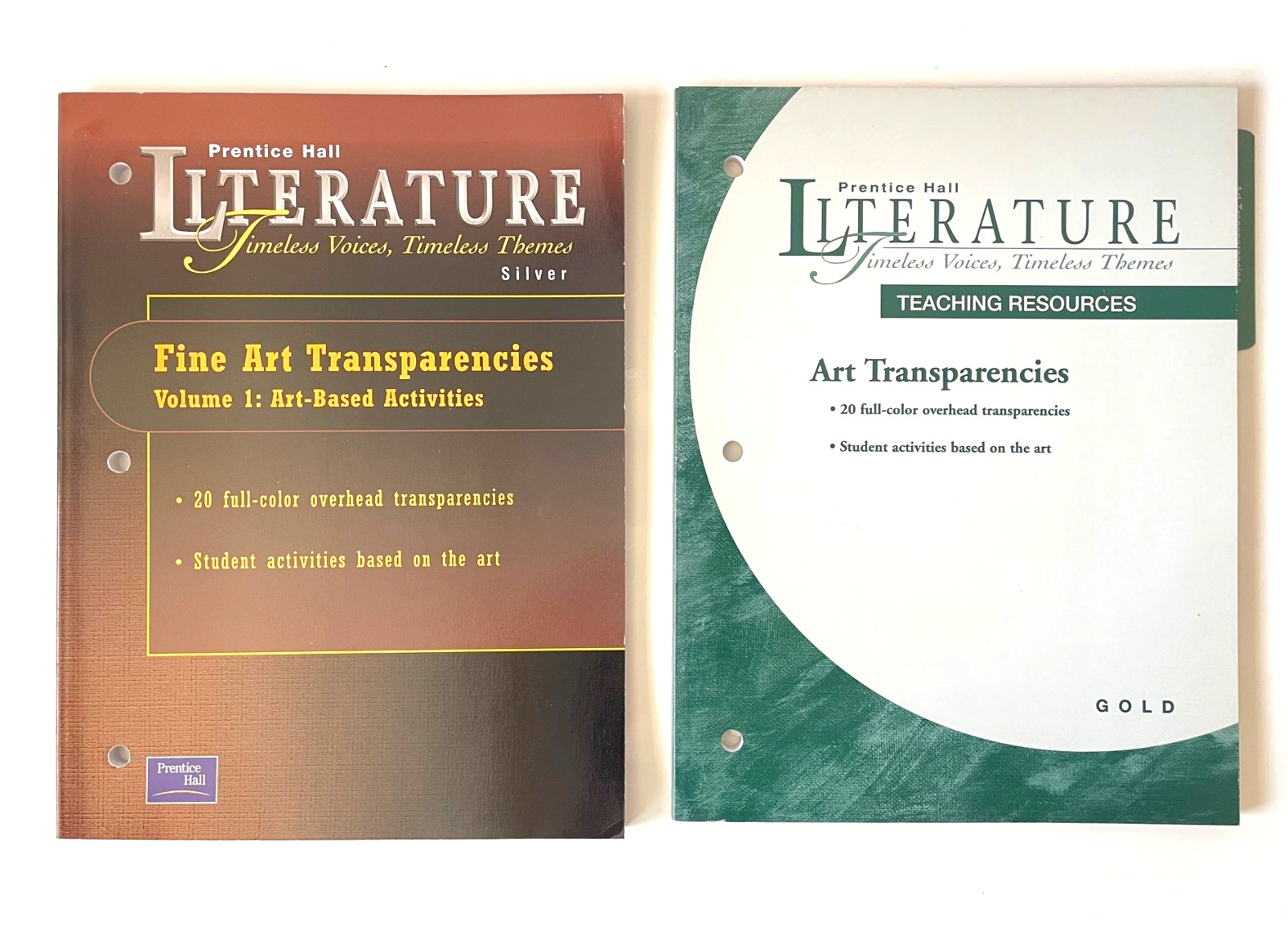 Fine Art Transparencies Prentice Hall Literature Lot of 2 Teaching Resources