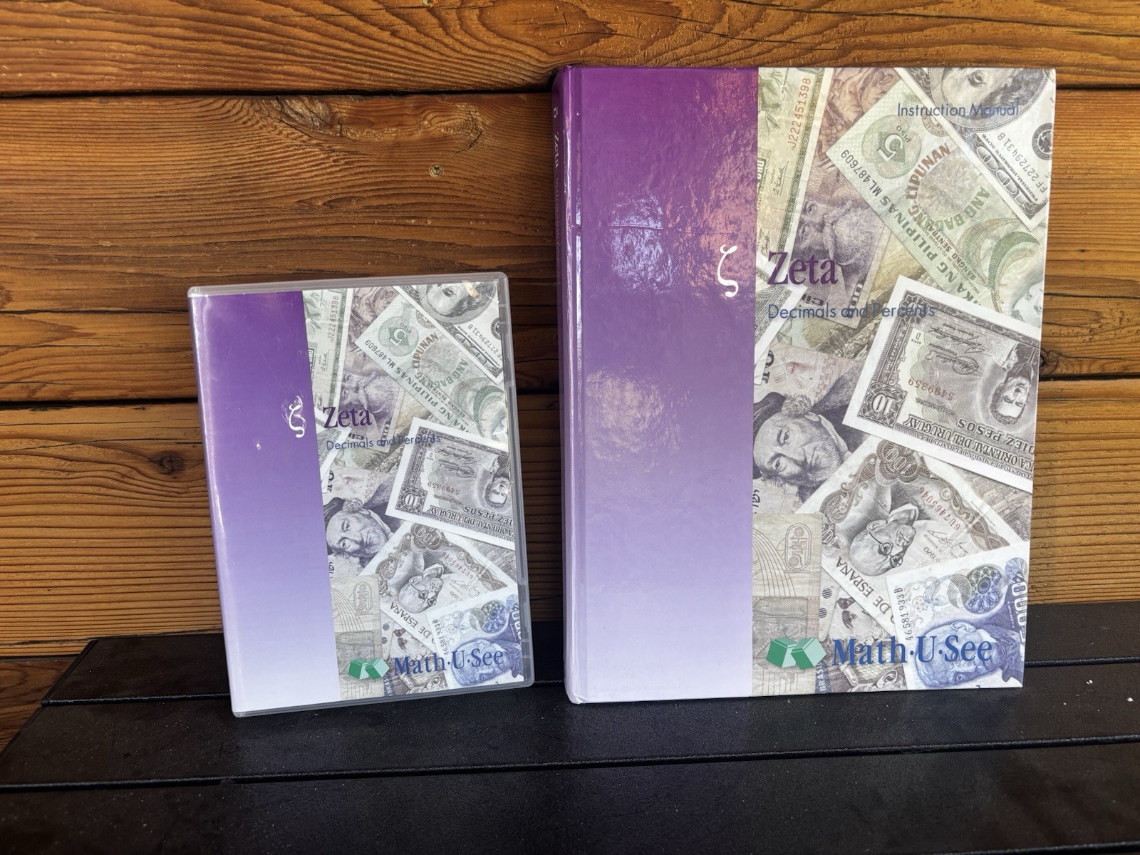 Math-U-See Zeta decimals and percents Text Book And DVD