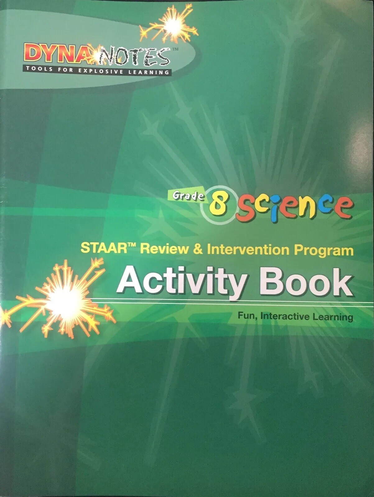 Dynanotes Grade 8 Science Staar Review & Intervention Program Activity Book