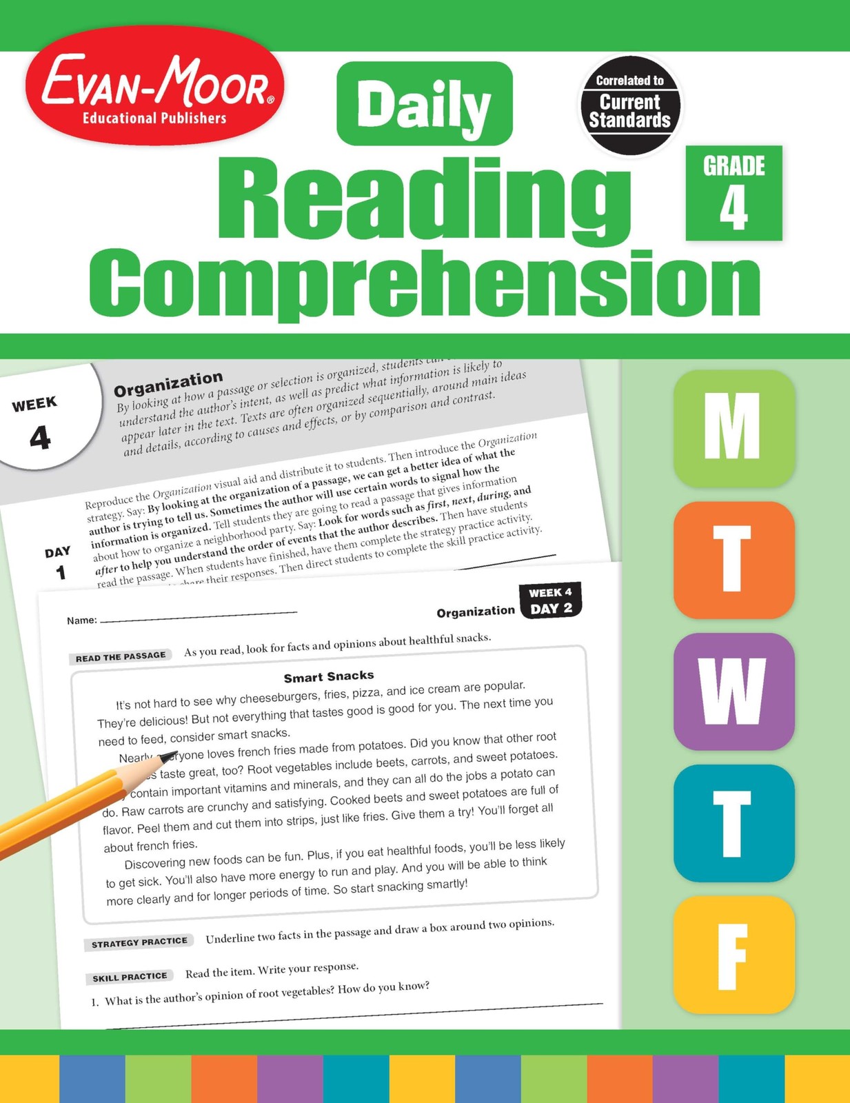 Evan-Moor Daily Reading Comprehension, Grade 4 – Homeschooling & Classroom R…