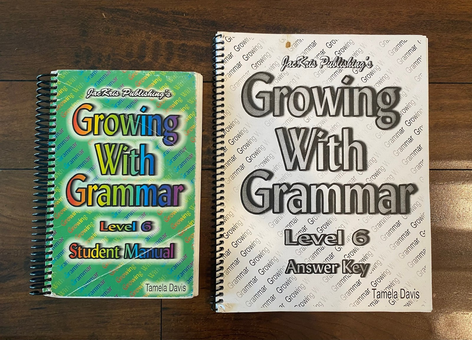 Growing with Grammar Level 6 Student Manual and Answer key version 2