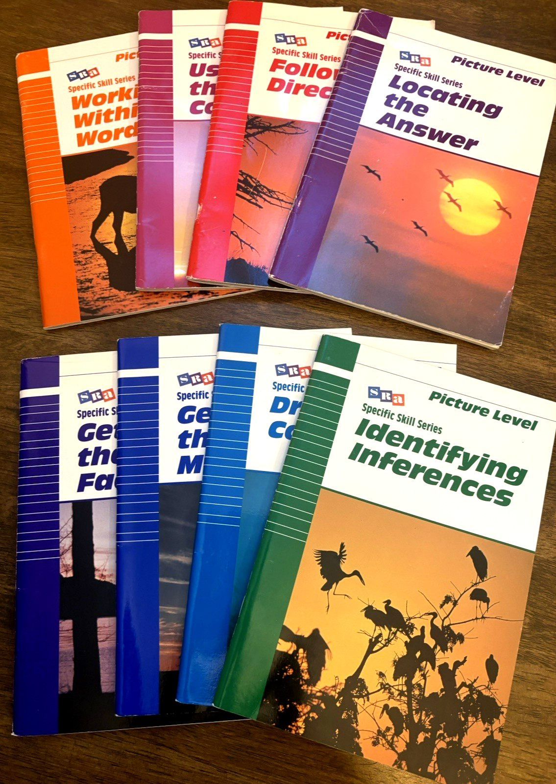 SRA Specific Skill Series Picture Level Set of 8 Books