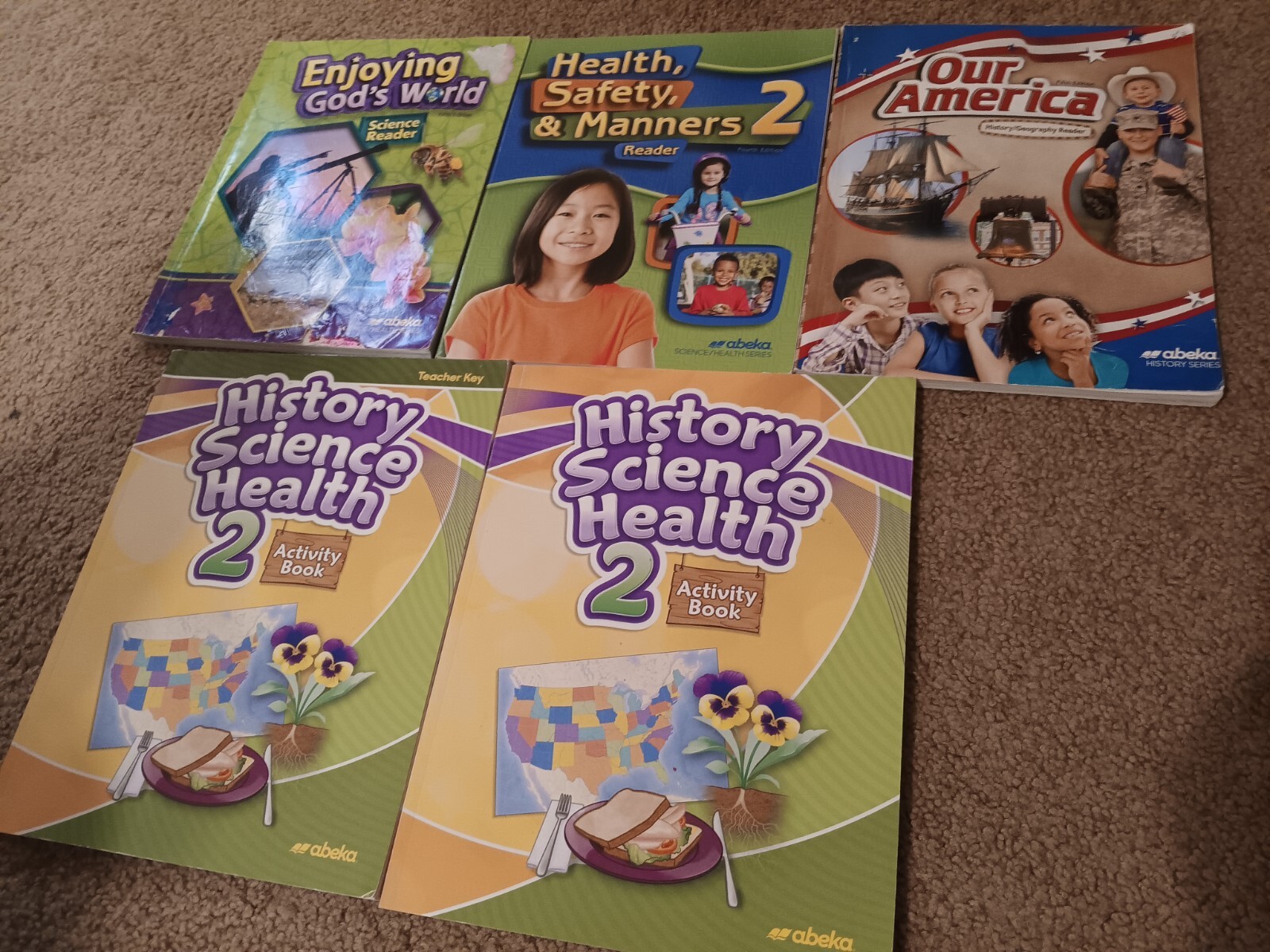 2nd Grade Homeschool Curriculum. ABEKA, Bob Books with games and Reading Eggs