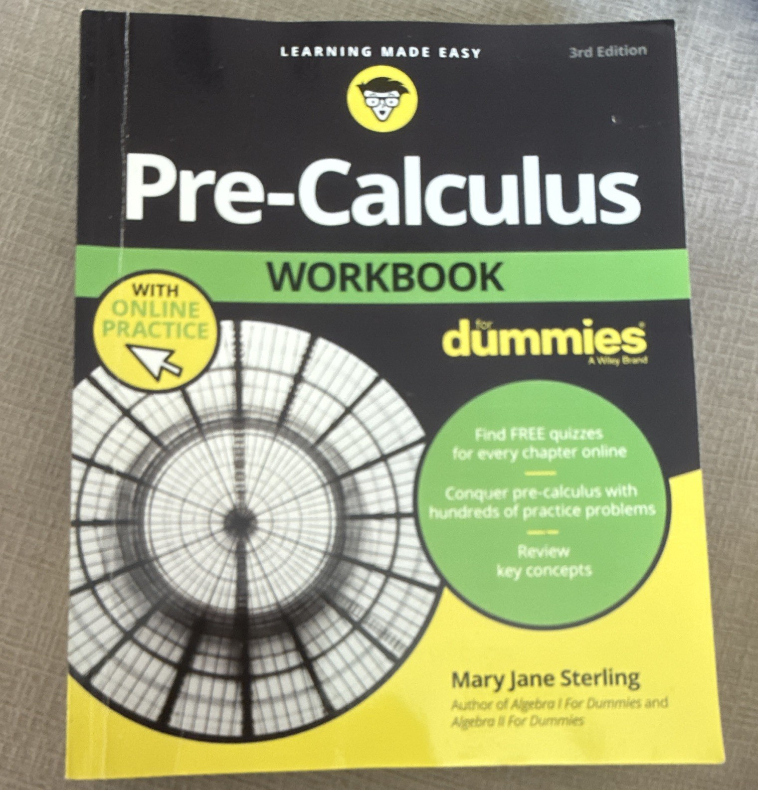 For Dummies Pre-Calculus Workbook 3rd Ed w/ Online Practice by Sterling
