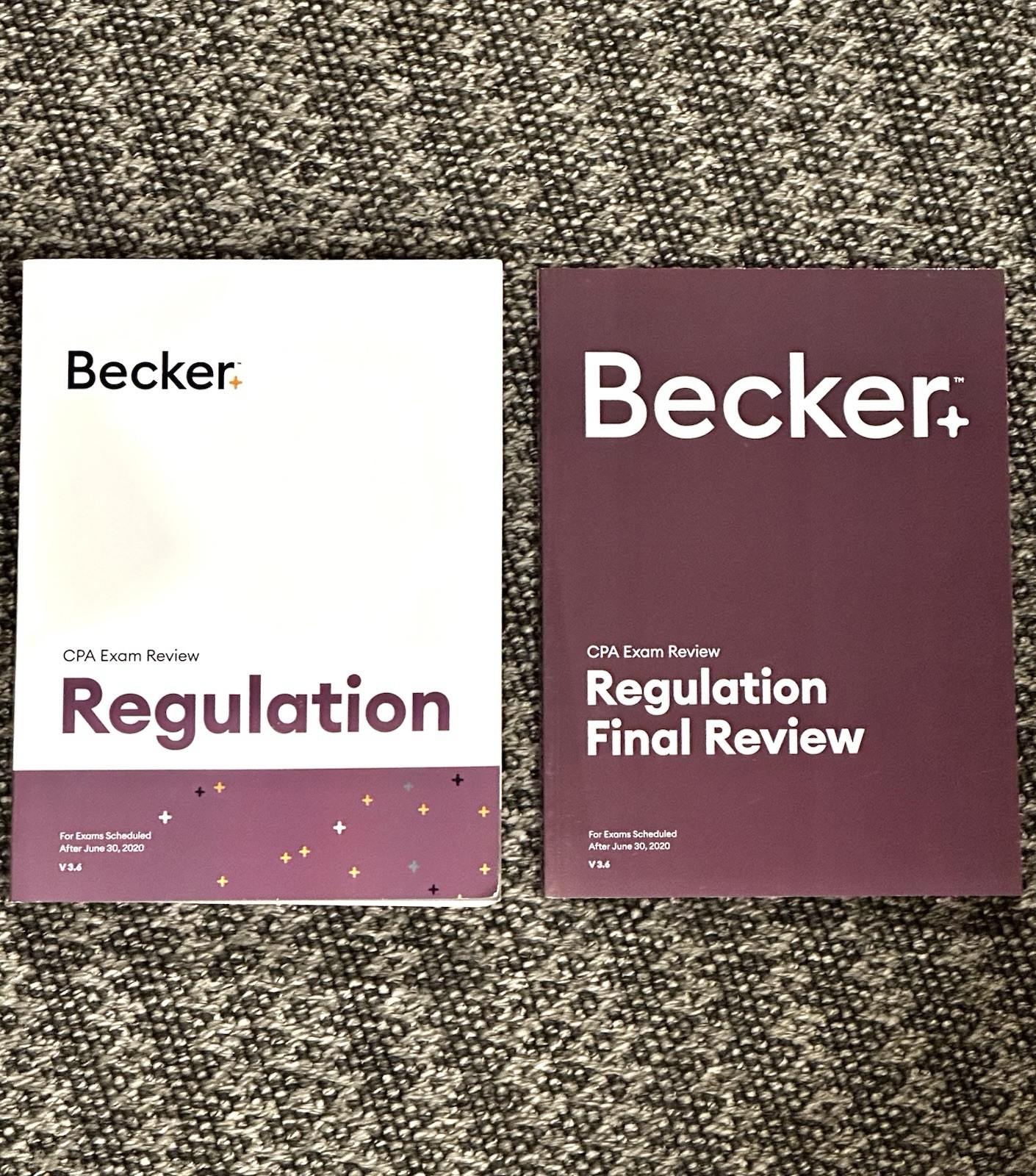 Becker CPA exam Review Regulation V 3.6 and final review V 3.6