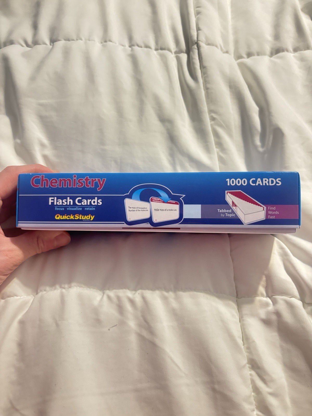 Chemistry Quick Study Flash Carbs (1000 Cards) Gently Used In Box