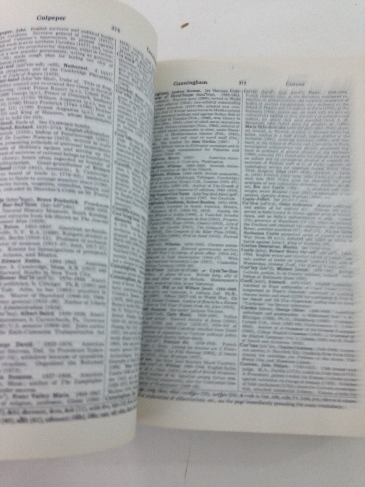 Webster’s Biographical Dictionary (1972, Hardcover)