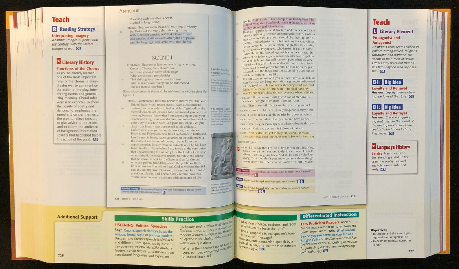 LITERATURE: The Reader’s Choice – Course 5 TEACHER WRAPAROUND EDITION (2007)