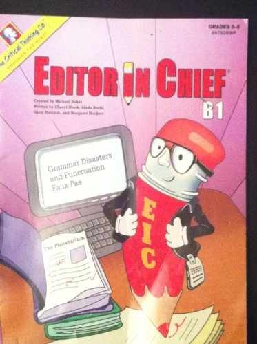 Editor in Chief B1 – Paperback, by Cheryl Block; Linda Borla; – Acceptable w