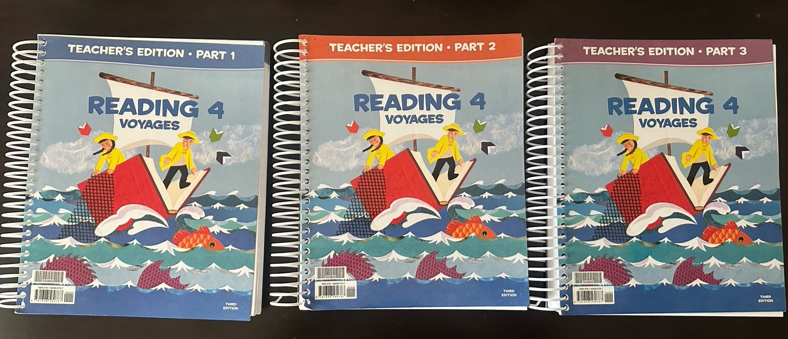 BJU Reading 4 Teacher’s Edition Volumes 1-3- Voyages