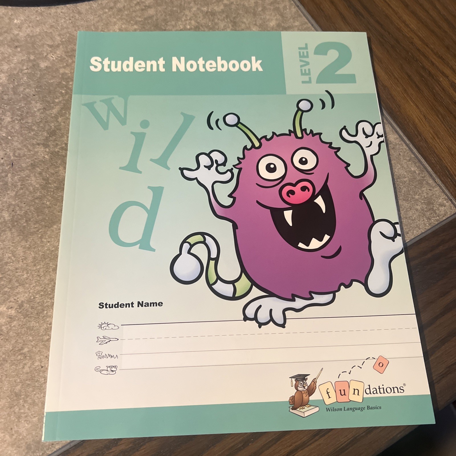 Wilson Fundations Student Notebook, Level 2, Second Edition, 9781567785180 NEW