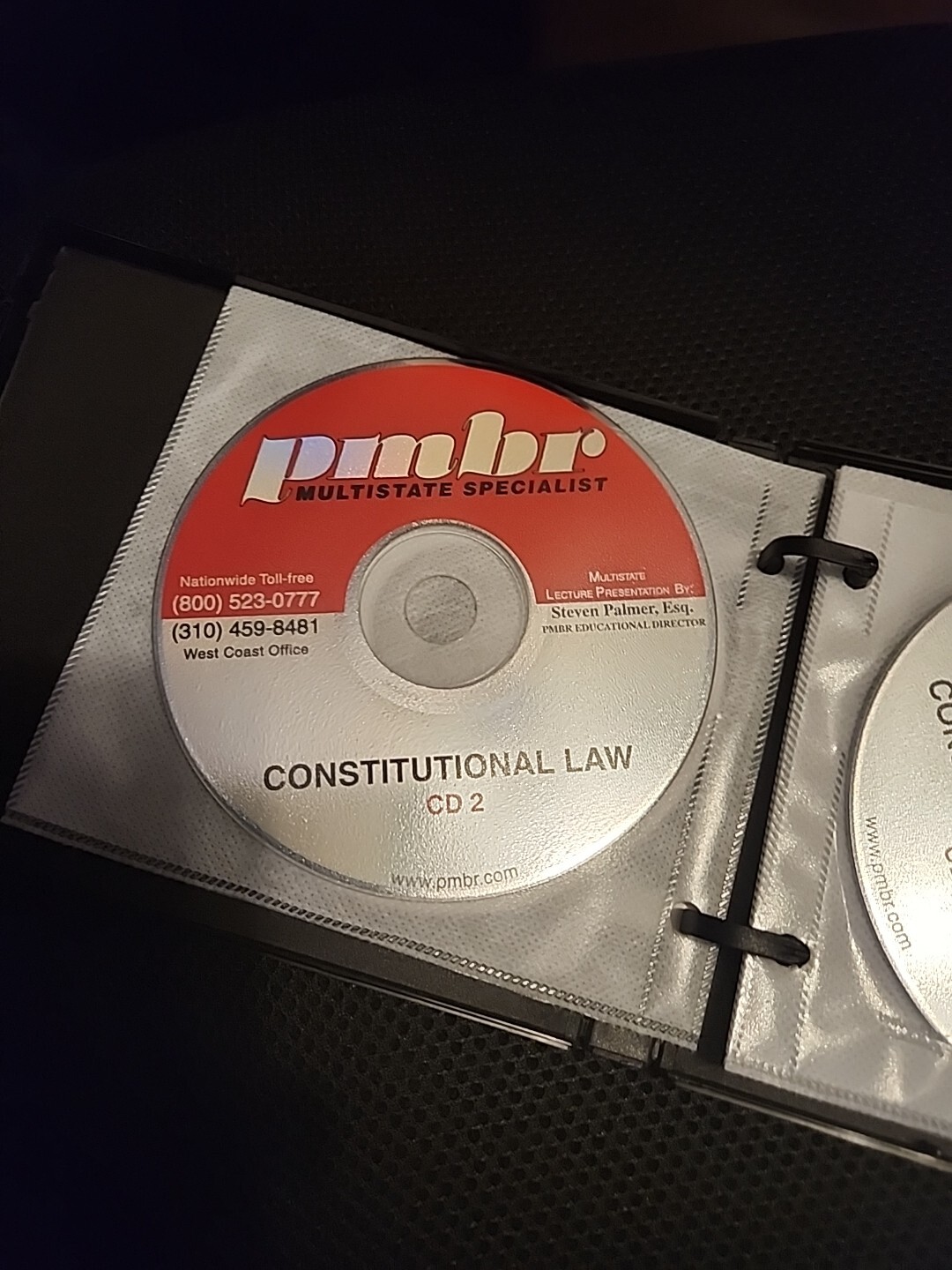 PMBR Multistate CD Review Constitutional Law Audio Series 5 CD set