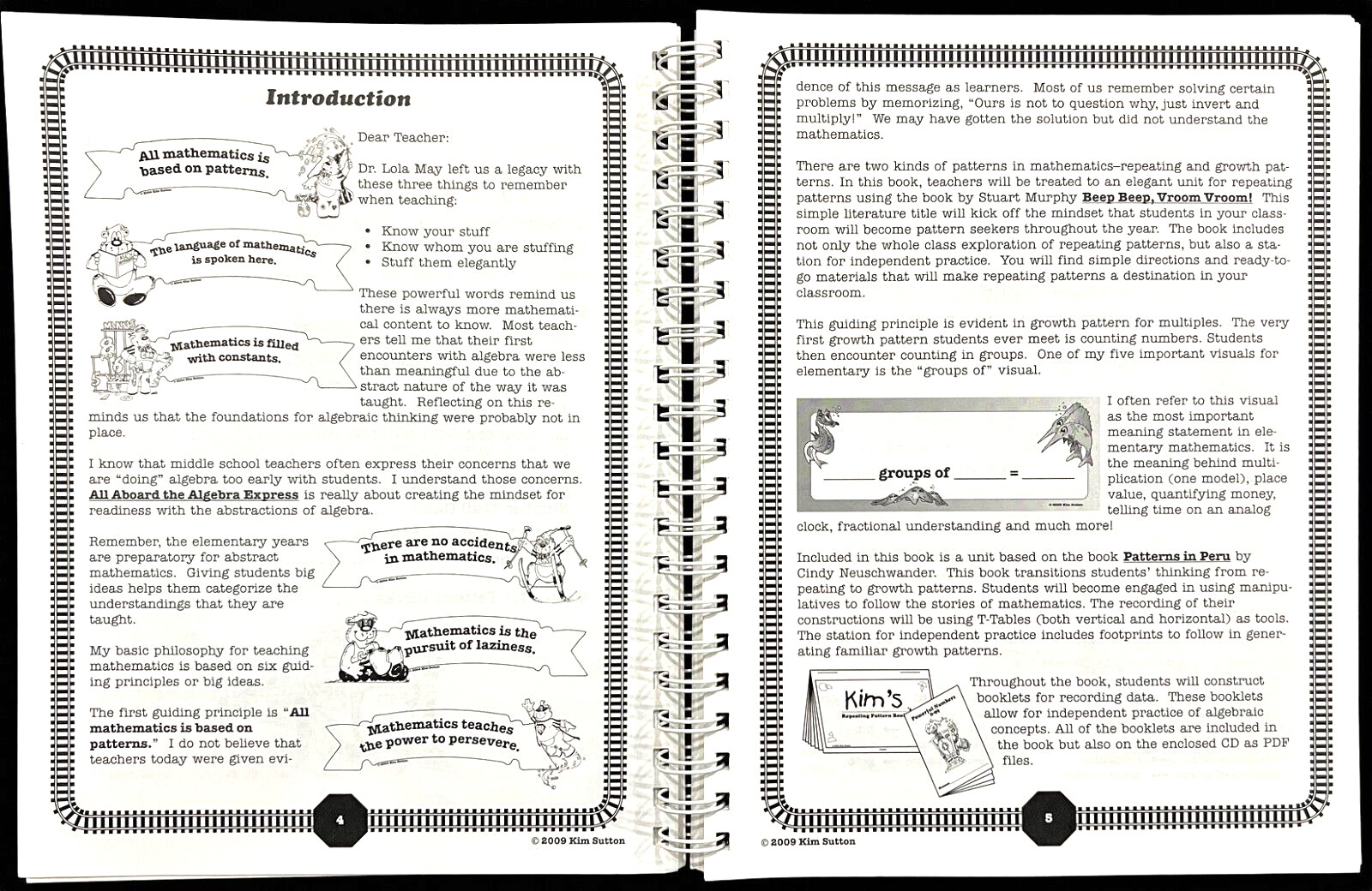 K – 5th Grade – ALL ABOARD THE ALGEBRA EXPRESS and CD – Kim Sutton (2009)