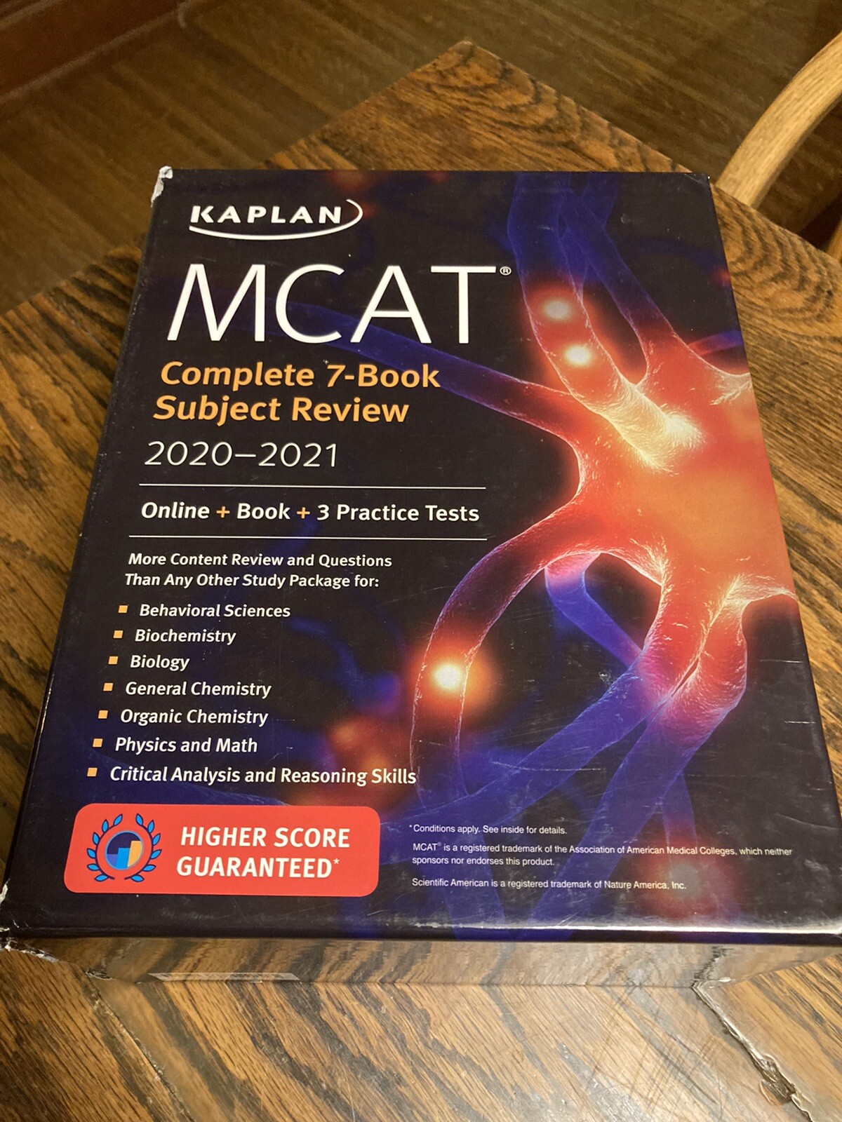KAPLAN MCAT Complete 7-Book Subject Review 2020-2021 W/ Slipcase