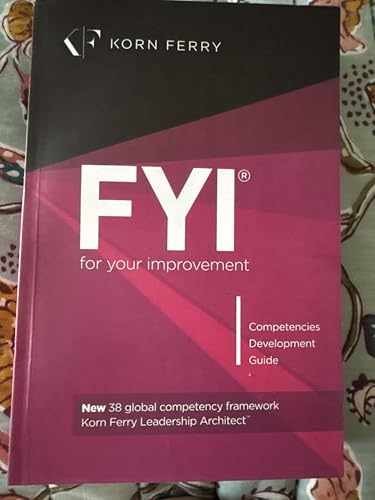 FYI: For Your Improvement – – Paperback, by Michael M. Lombardo – Very Good z
